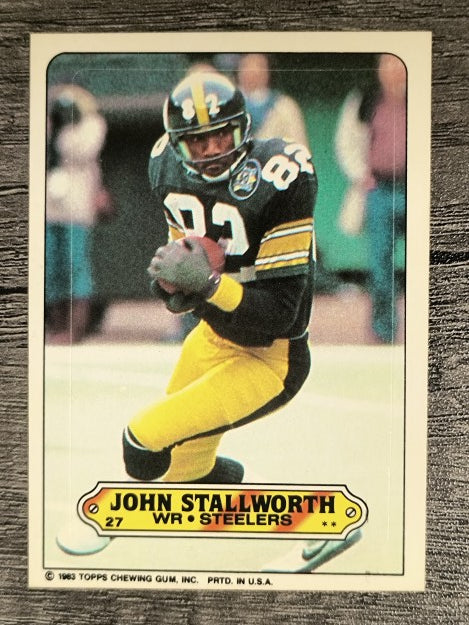 1983 Topps Sticker Inserts #27 John Stallworth