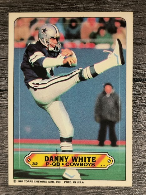 1983 Topps Sticker Inserts #32 Danny White