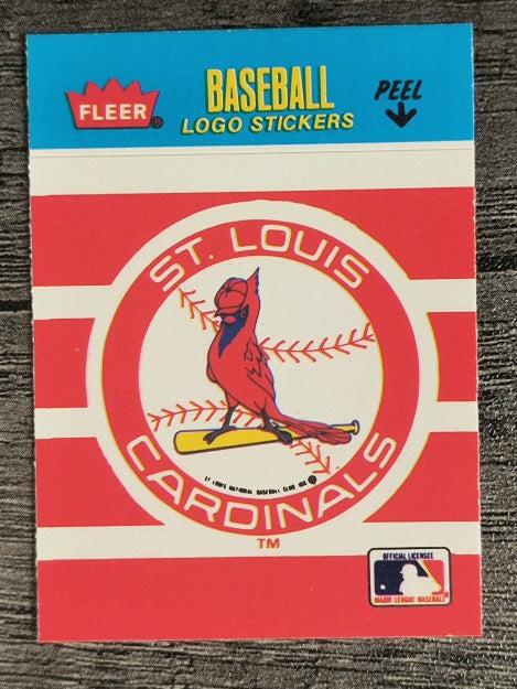 1986 Fleer Mini Team Stickers #NNO St. Louis Cardinals