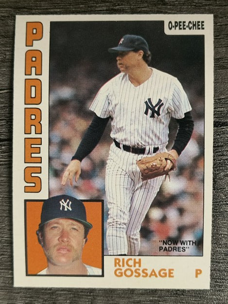 1984 O-Pee-Chee #121 Rich Gossage