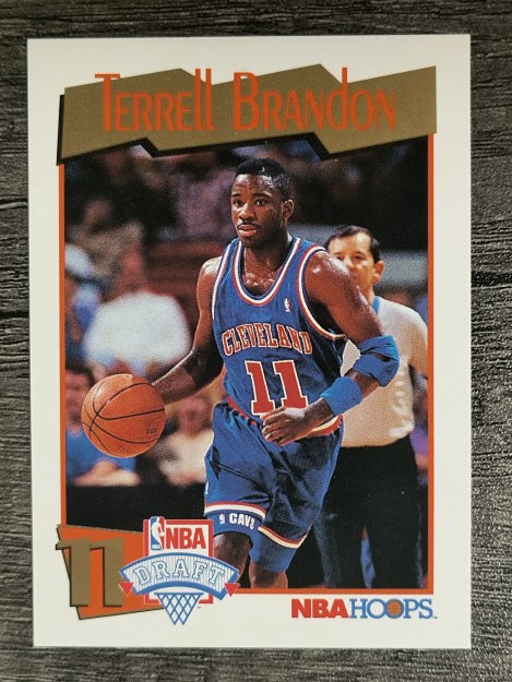 1991-92 Hoops #556 Terrell Brandon RC