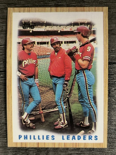 1987 Topps #481 Phillies Team/Glenn Wilson/Juan Samuel