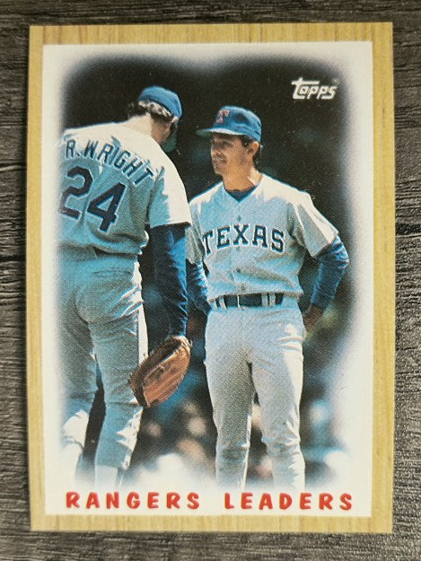 1987 Topps #656 Rangers Team/Bobby Valentine MG