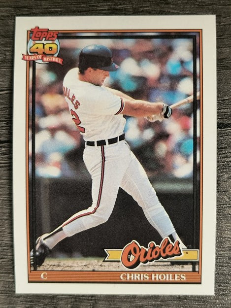 1991 Topps #42 Chris Hoiles
