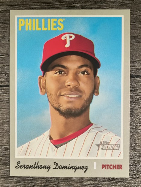 2019 Topps Heritage #302 Seranthony Dominguez