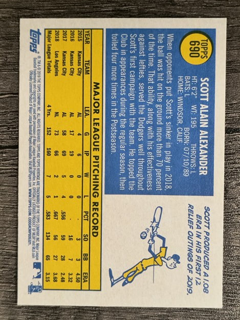 2019 Topps Heritage #690 Scott Alexander