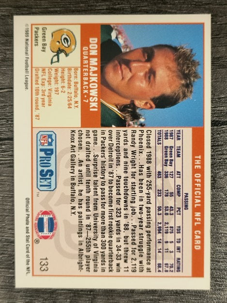 1989 Pro Set #133 Don Majkowski RC