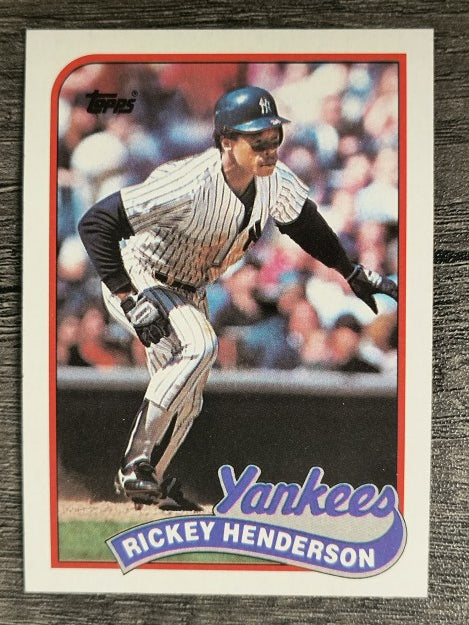 1989 Topps #380 Rickey Henderson