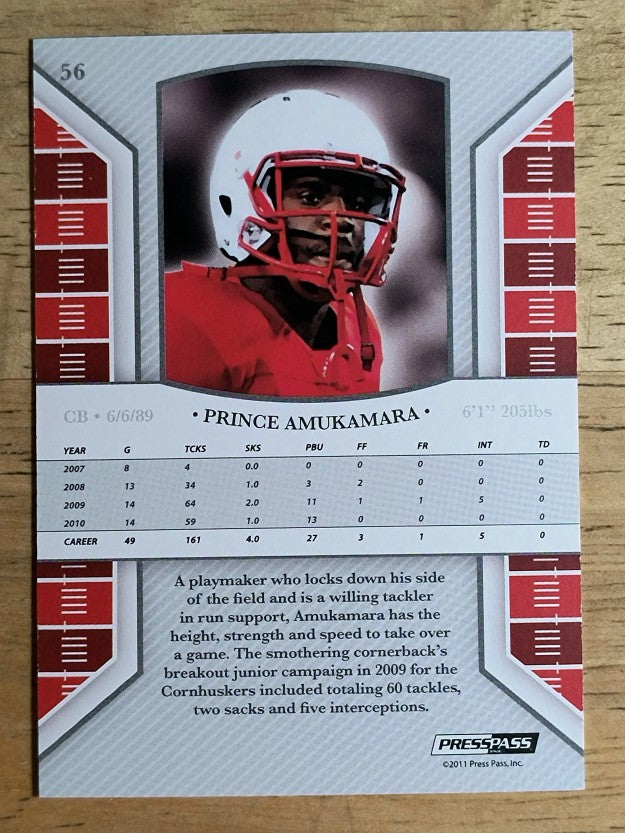 2011 Press Pass Legends Silver Holofoil #56 Prince Amukamara