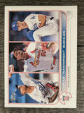 2022 Topps #105 Julio Urias/Adam Wainwright/Walker Buehler LL