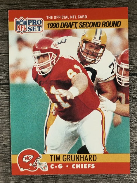 1990 Pro Set #709 Tim Grunhard RC