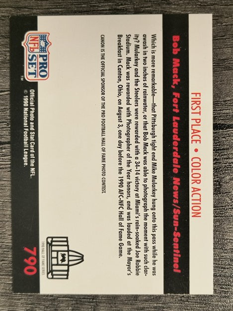 1990 Pro Set #790 Mike Mularkey PHOTO