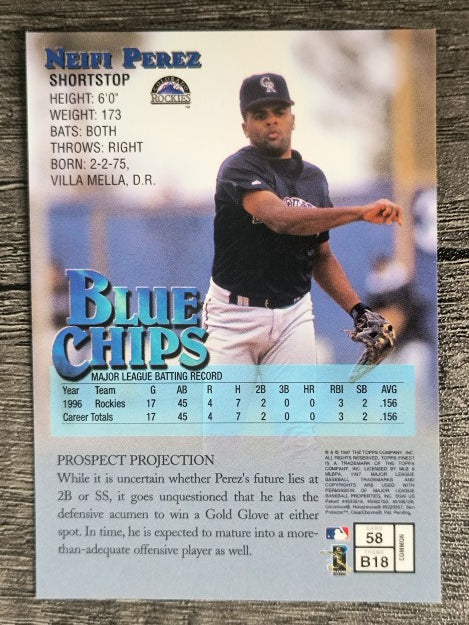 1997 Finest #58 Neifi Perez B