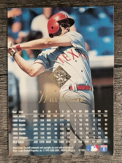 1995 Flair #86 Will Clark