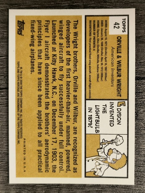 2009 Topps American Heritage #42 Orville and Wilbur Wright