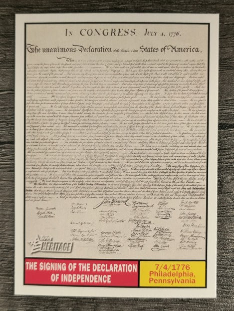 2009 Topps American Heritage #103 The signing of the Declaration of Independence