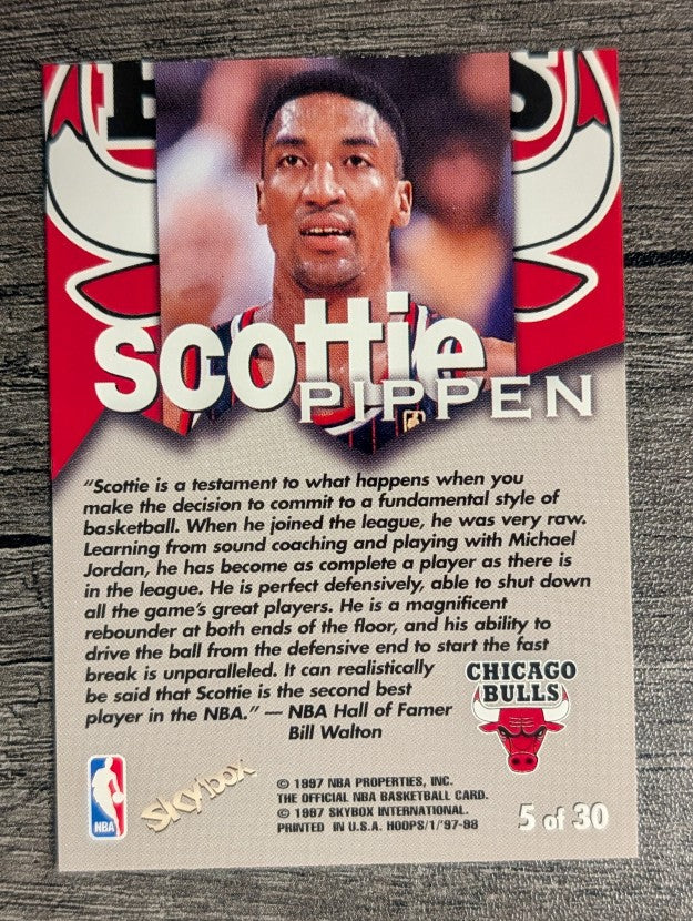 1997-98 Hoops Talkin' Hoops #5 Scottie Pippen (NM)