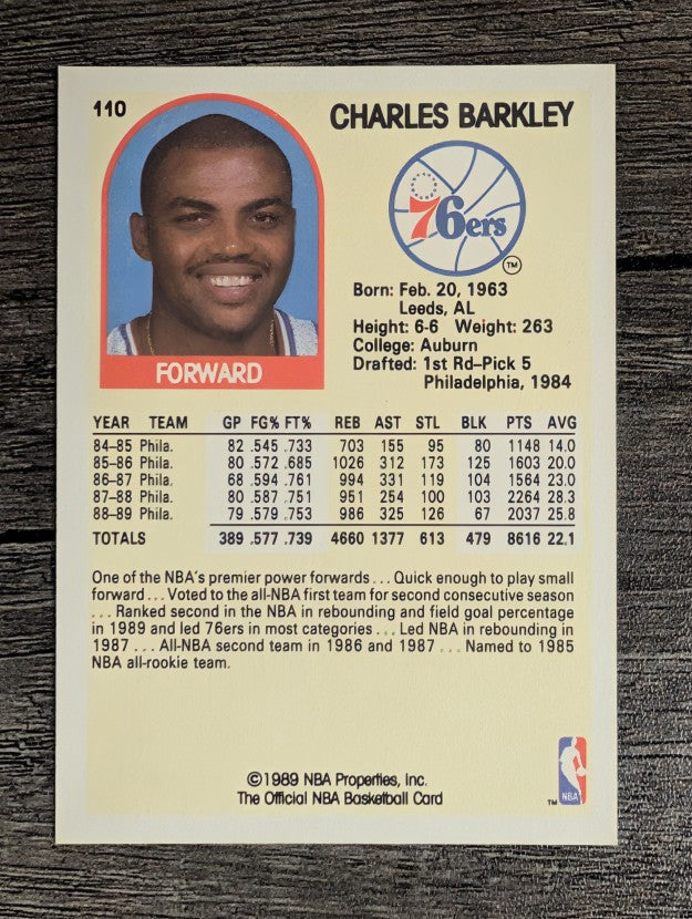 1989-90 Hoops #110 Charles Barkley (NM)