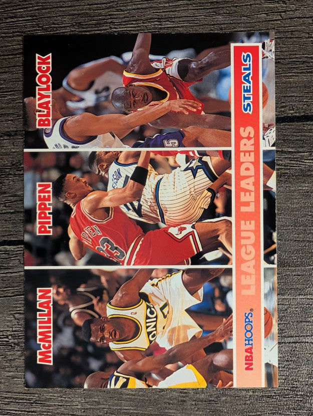1994-95 Hoops #258 Nate McMillan LL/Scottie Pippen/Mookie Blaylock (NM)
