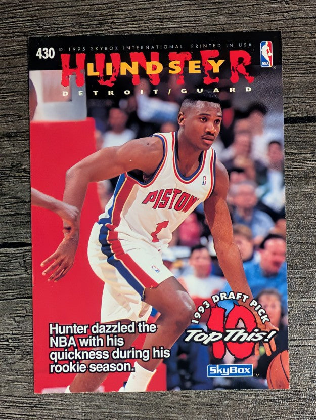 1994-95 Hoops #430 Eddie Jones TOP/Lindsey Hunter (NM)