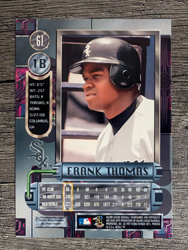 1997 Metal Universe #61 Frank Thomas
