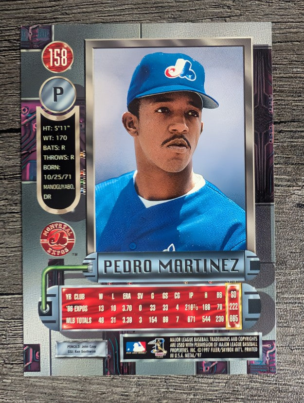 1997 Metal Universe #158 Pedro Martinez
