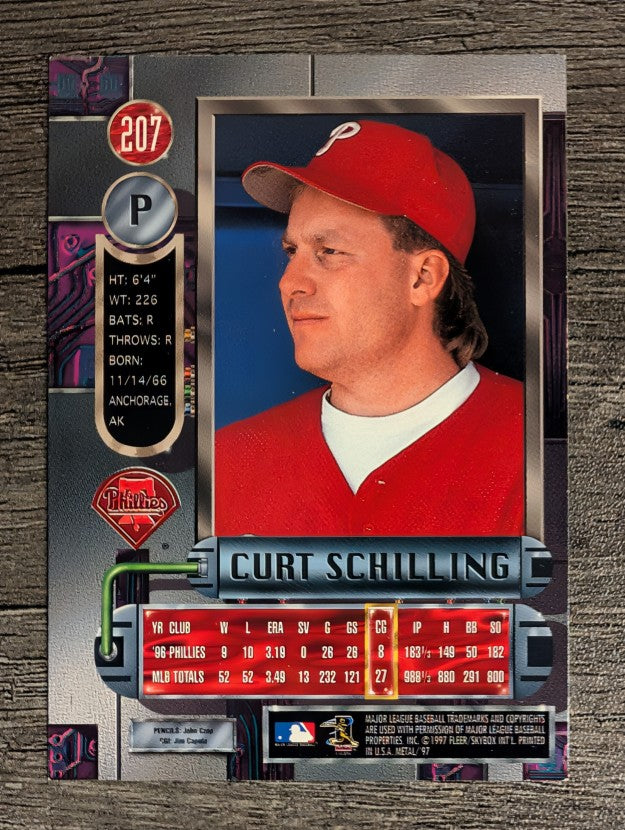 1997 Metal Universe #207 Curt Schilling