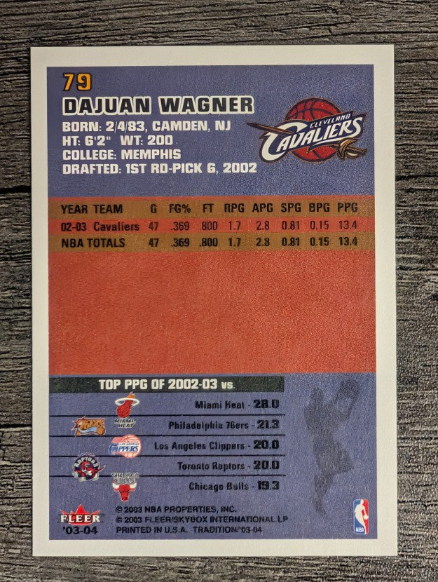 2003-04 Fleer Tradition #79 Dajuan Wagner