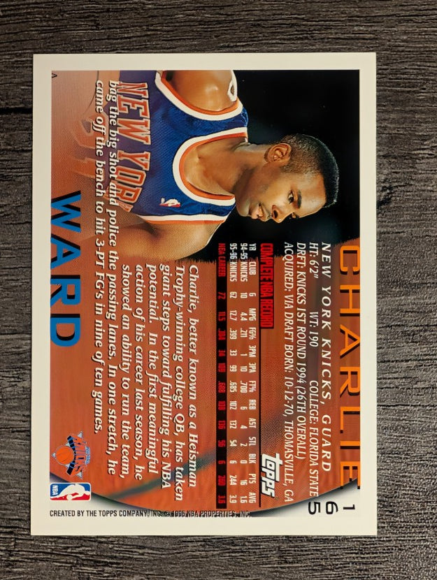 1996-97 Topps #165 Charlie Ward