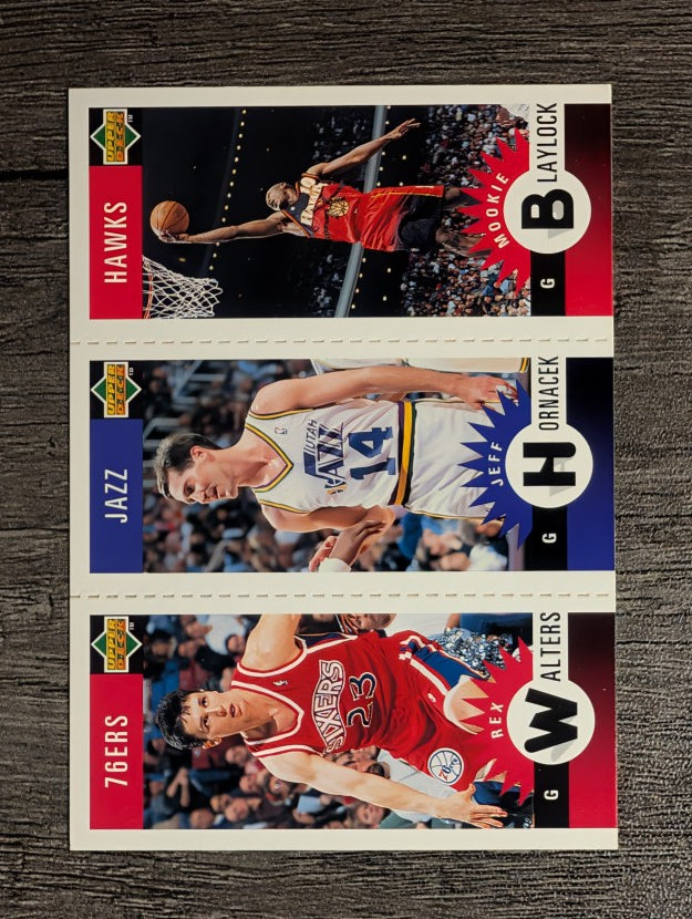 1996-97 Collector's Choice Mini-Cards #M2 Rex Walters/Jeff Hornacek/Mookie Blaylock