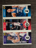 1996-97 Collector's Choice Mini-Cards #M10 Tyus Edney/Ed O'Bannon/George Zidek