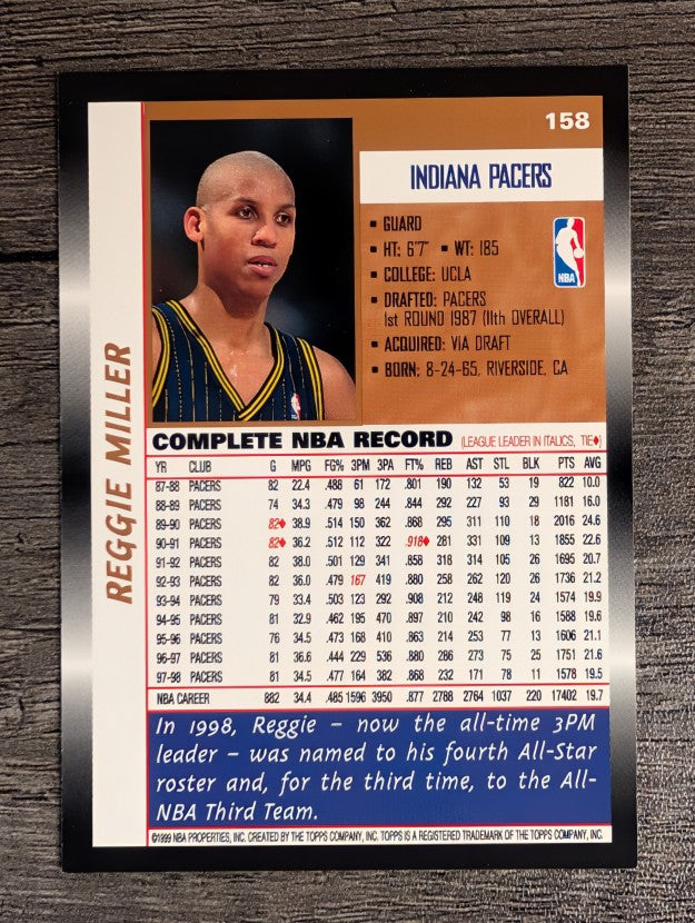 1998-99 Topps #158 Reggie Miller