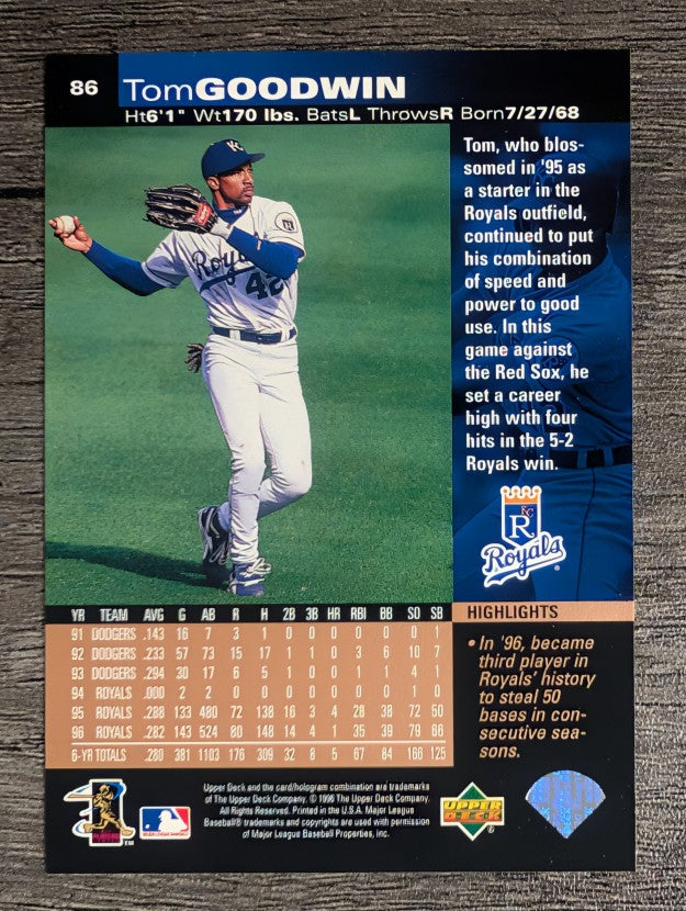 1997 Upper Deck #86 Tom Goodwin