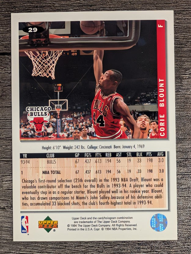1994-95 Collector's Choice #29 Corie Blount