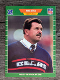 1989 Pro Set #53A Mike Ditka CO/No HOF mention on card front