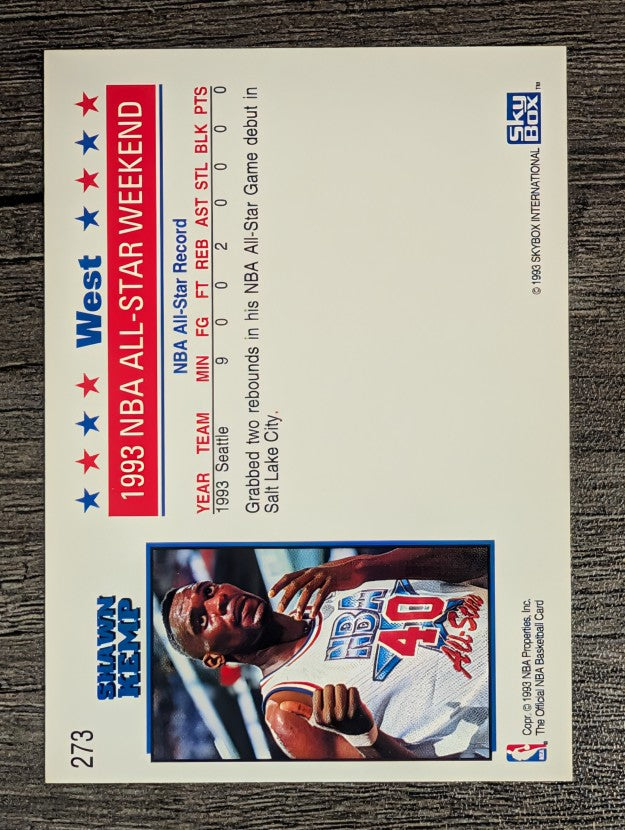 1993-94 Hoops #273 Shawn Kemp AS