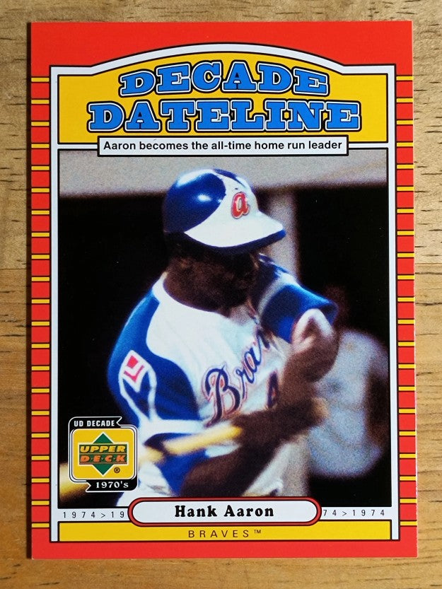 2001 Upper Deck Decade 1970's #122 Hank Aaron DD
