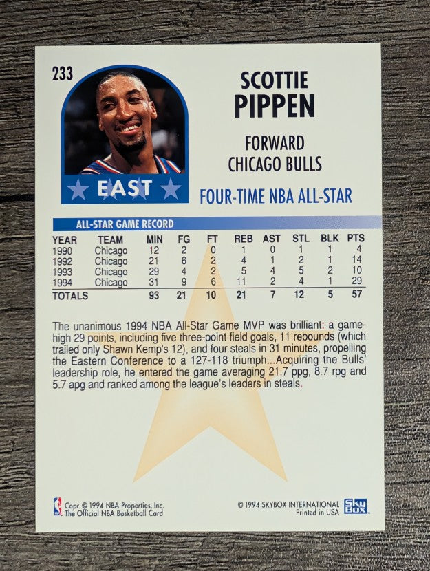 1994-95 Hoops #233 Scottie Pippen AS