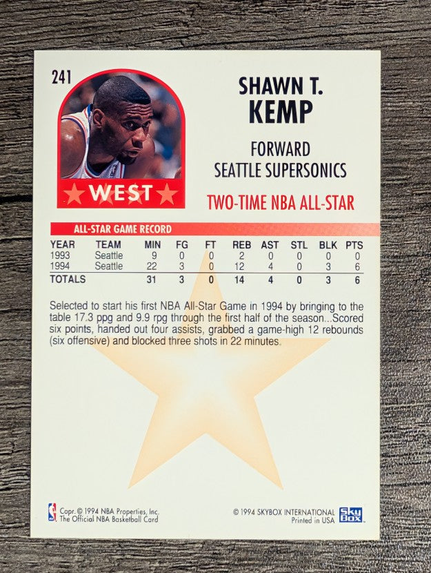 1994-95 Hoops #241 Shawn Kemp AS