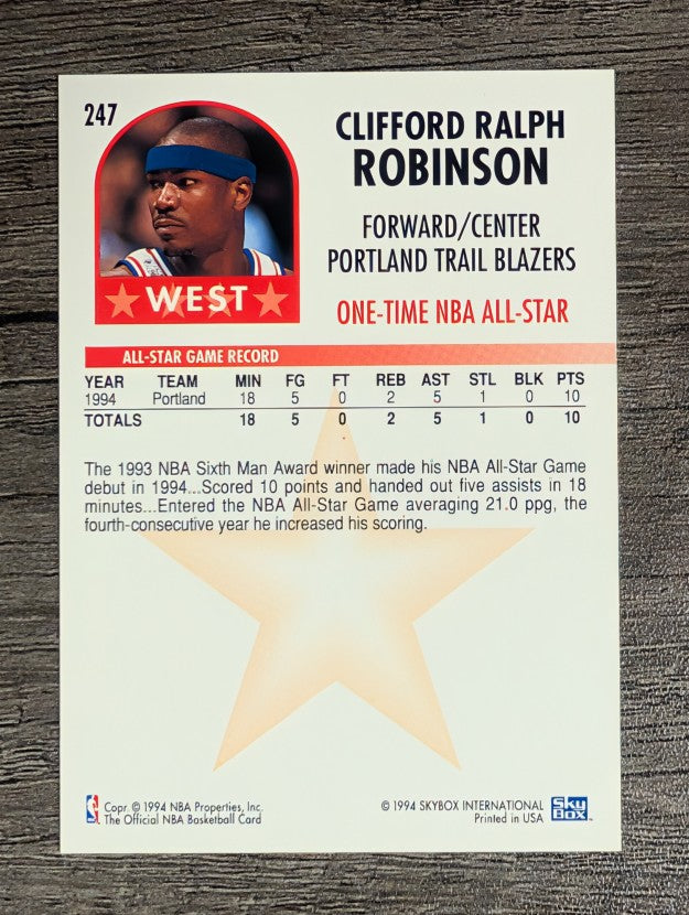 1994-95 Hoops #247 Clifford Robinson AS