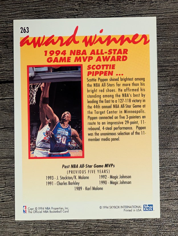 1994-95 Hoops #263 Scottie Pippen AW