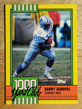 1990 Topps 1000 Yard Club Disclaimer Back #3 Barry Sanders