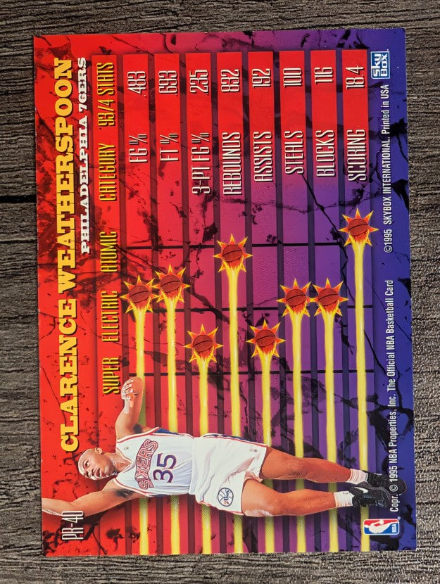 1994-95 Hoops Power Ratings #PR40 Clarence Weatherspoon