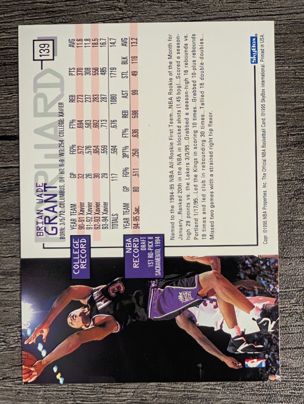 1995-96 Hoops #139 Brian Grant