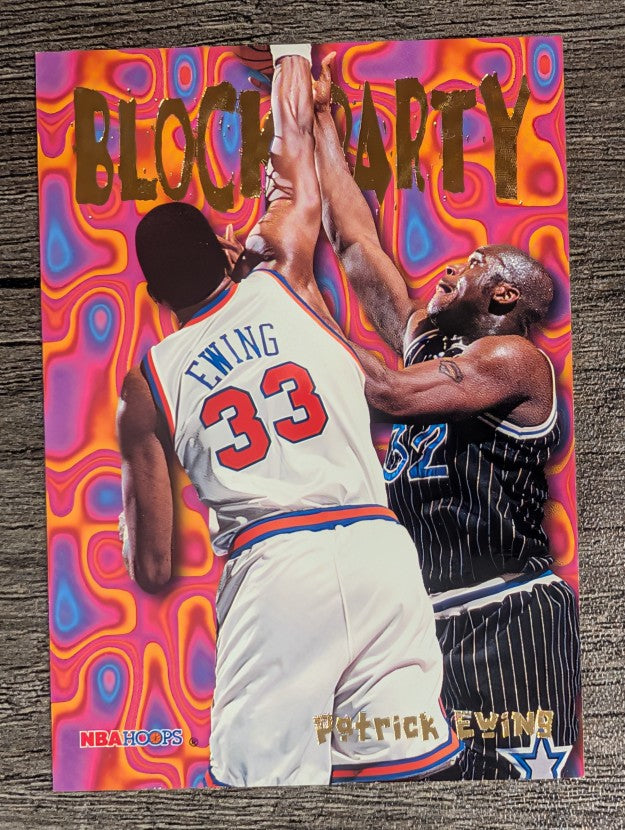 1995-96 Hoops Block Party #9 Patrick Ewing
