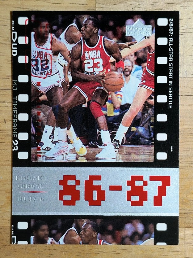 1998 Upper Deck Michael Jordan Living Legend #13 Michael Jordan TF 1987-88
