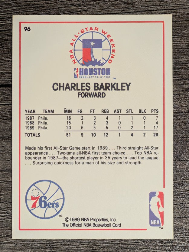 1989-90 Hoops #96 Charles Barkley AS