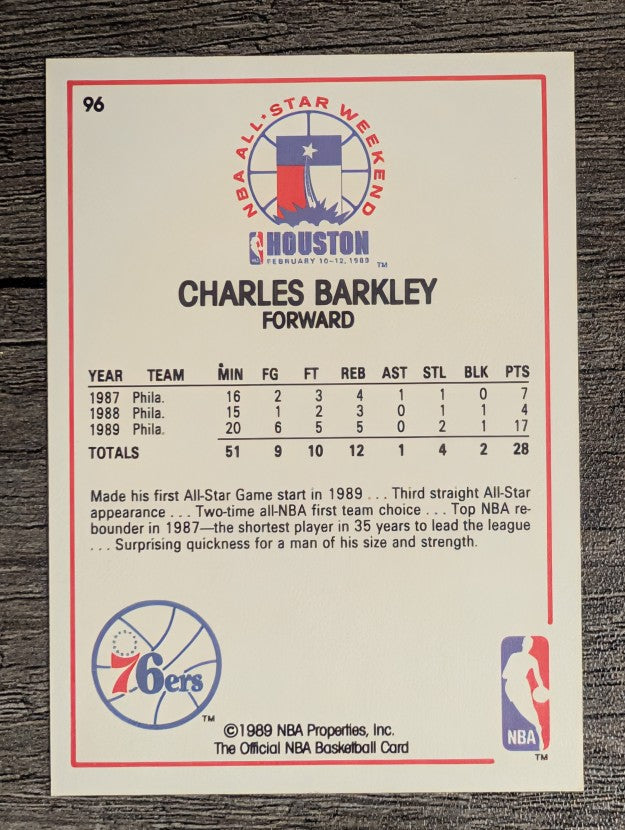 1989-90 Hoops #96 Charles Barkley AS