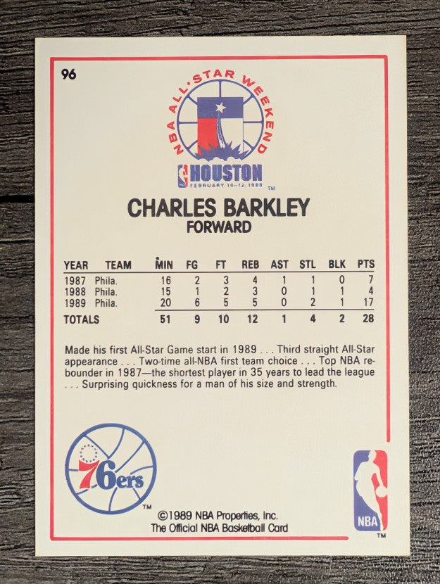 1989-90 Hoops #96 Charles Barkley AS (NM)