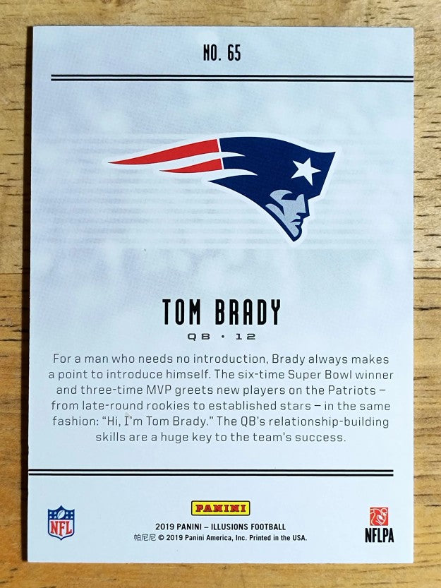 2019 Panini Illusions #65 Tom Brady